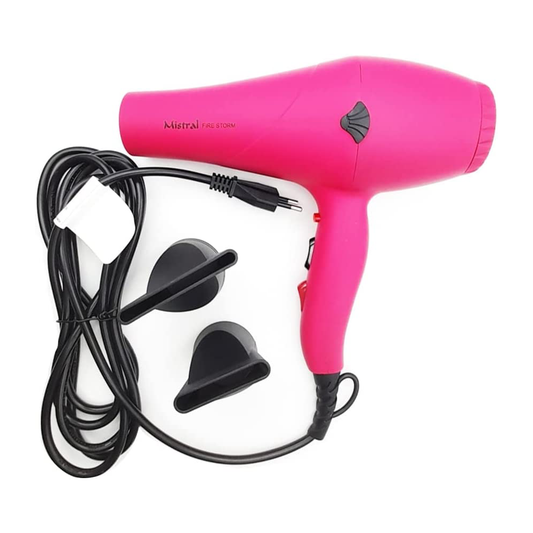 Phon Asciugacapelli Fire Storm Soft Touch Professional Pink 2100W Salone Parrucchiere