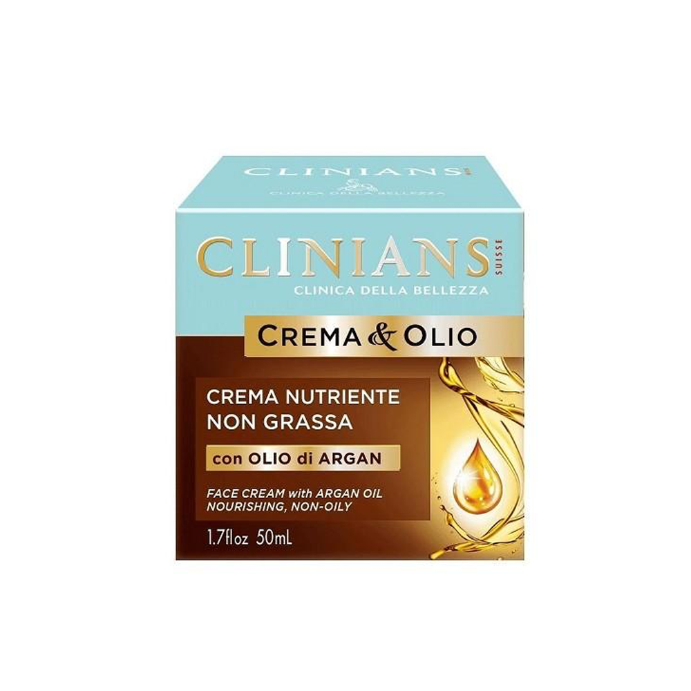 Clinians Crema&Olio Crema Nutriente Non Grassa Con Olio Di Argan 50 ML