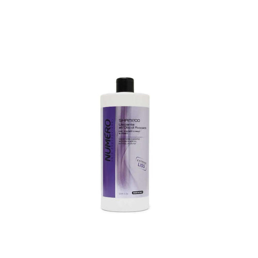 Numero Shampoo Lisciante All'Olio Di Avocado 1000 ML Brelil Specifico Per Capelli Ribelli