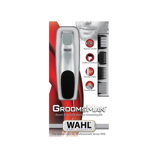 WAHL 9906-716 Groomsman Regolabarba Nero e Argento