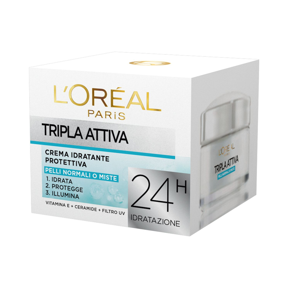 L'Oreal Tripla Attiva Crema Idratante Protettiva 50 ML